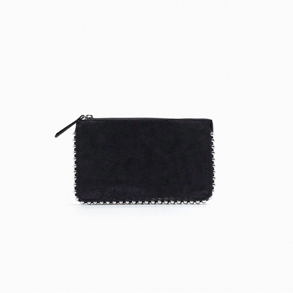 Zara Black Studded cross body wallet - Picture 1 of 6